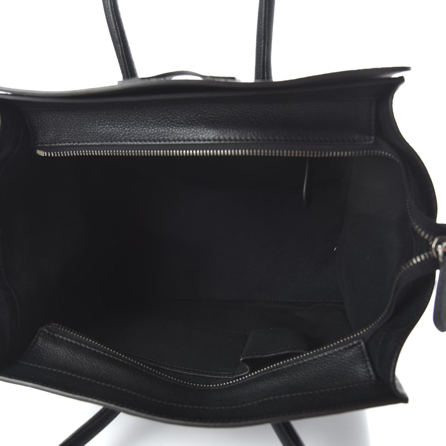 Drummed Calfskin Mini Luggage Black