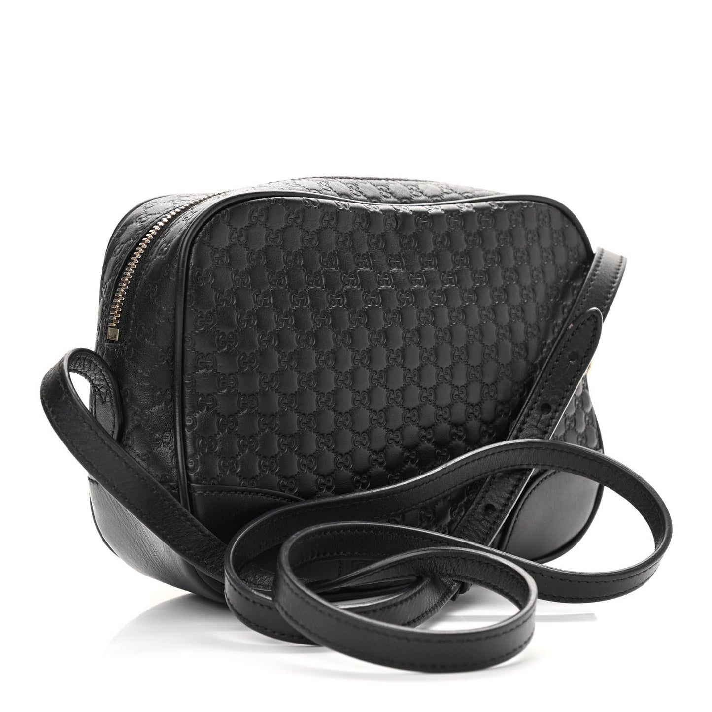 Microguccissima Mini Bree Messenger Bag Black
