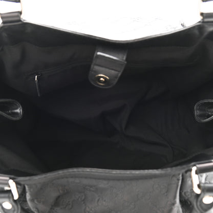 Gucci Guccissima Vitello Tender Large Sukey Tote Black 5 of 10