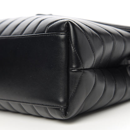 Saint Laurent Calfskin Y Quilted Monogram Medium Loulou Chain Satchel Black 8 of 10