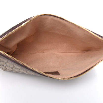 Gucci GG Supreme Monogram Large Ophidia Pouch Clutch Brown 5 of 8