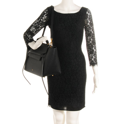 Celine Drummed Calfskin Small Belt Bag Black 2 of 10