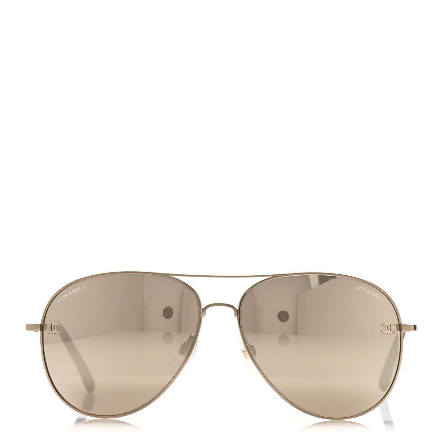 Metal Aviator CC Sunglasses 4189-T-Q Silver
