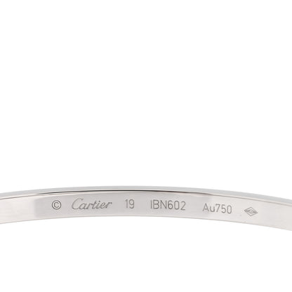 Cartier 18K White Gold Small LOVE Bracelet 19 3 of 5