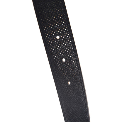 Hermes Epsom Perforated 32mm Belt 95 Gold Black 5 of 7