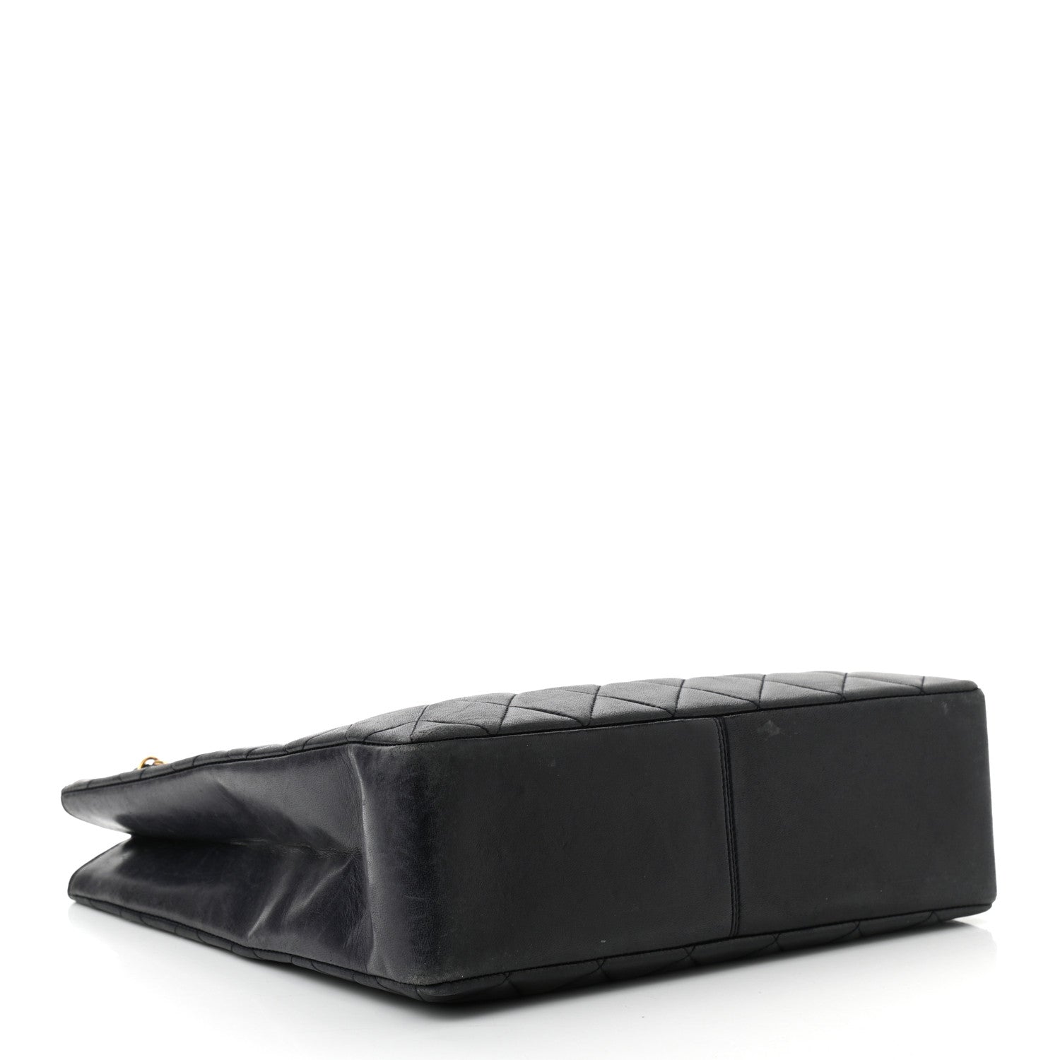 Chanel Lambskin Quilted Shopping Tote Black 3 of 10