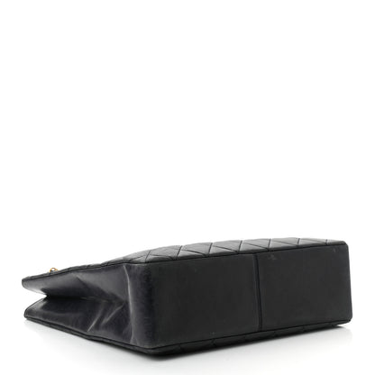 Chanel Lambskin Quilted Shopping Tote Black 3 of 10