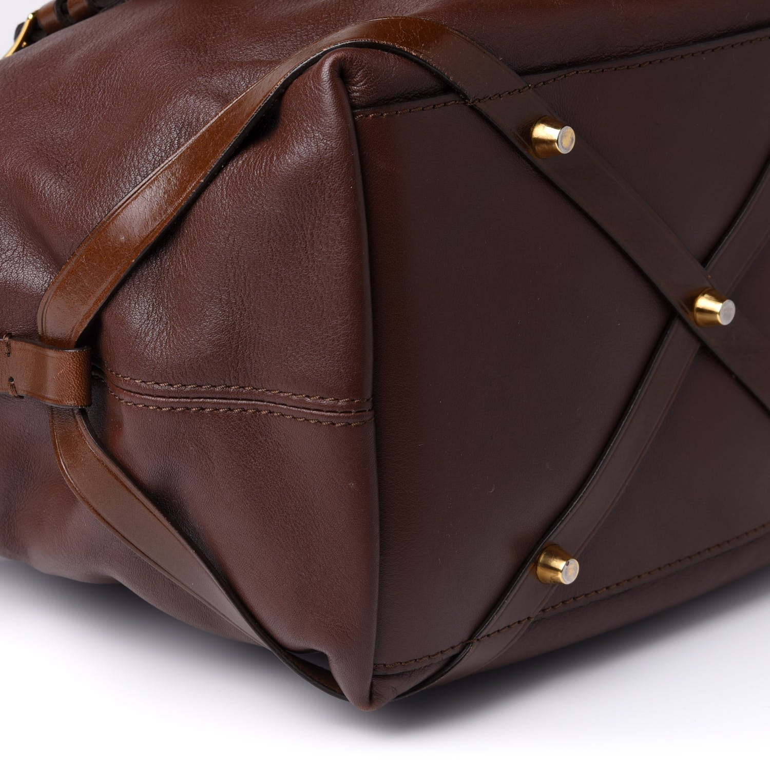 Burberry Calfskin House Check Small Salisbury Tote Brown 9 of 11