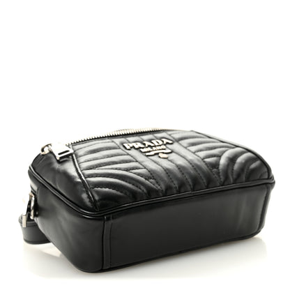 Prada Soft Calfskin Impunture Diagramme Belt Bag Black 4 of 9