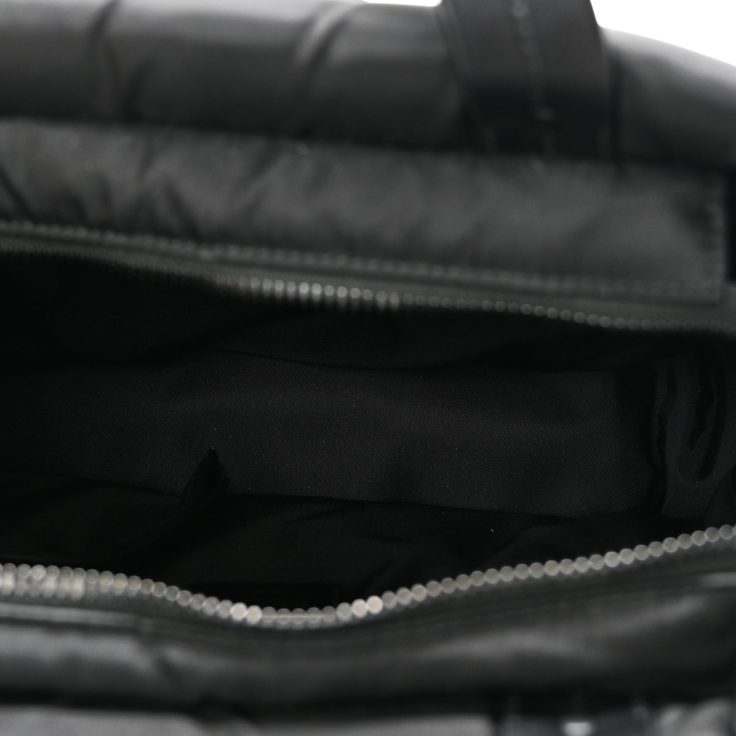 Tessuto Nylon Soft Padded Small Shopping Tote Black