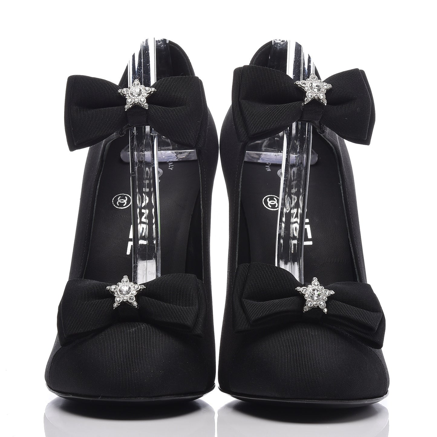 Grosgrain Crystal Star Mary Jane Pumps 37.5 Black