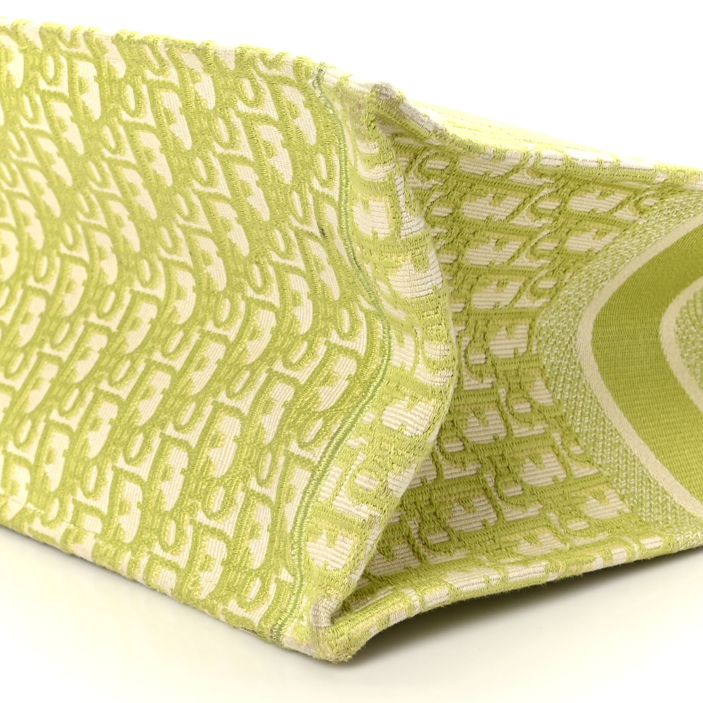 Oblique Large Book Tote Vert Anis