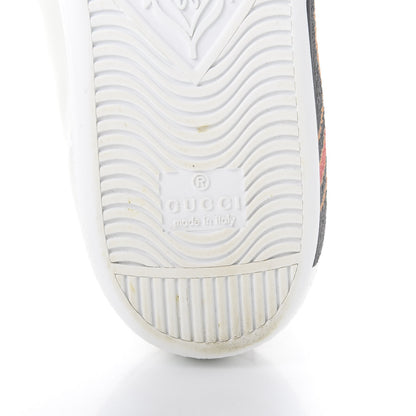 Gucci Miro Soft Calfskin Interlocking G Womens New Ace Sneakers 37.5 White Red Flame Green 7 of 9