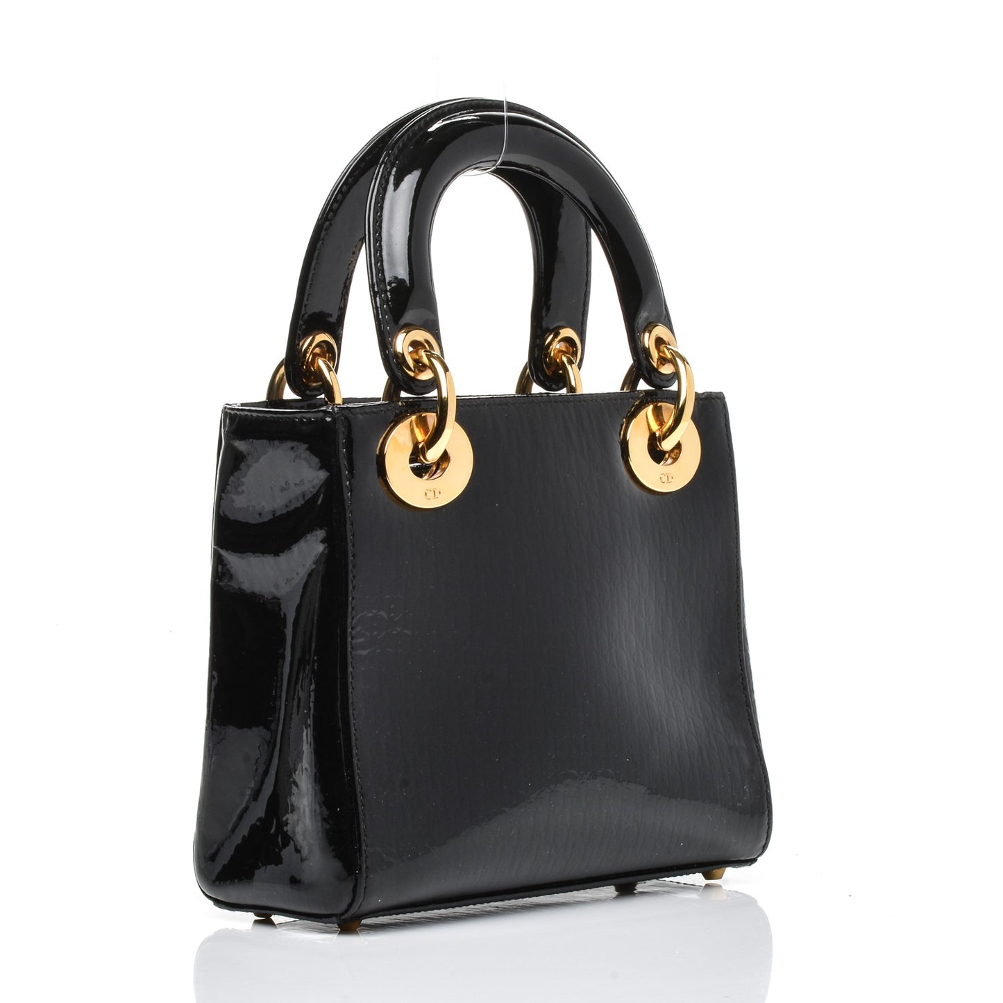 Patent Mini Lady Dior Black