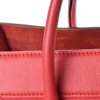 Celine Supple Calfskin Medium Phantom Luggage Vermillion 16 of 21