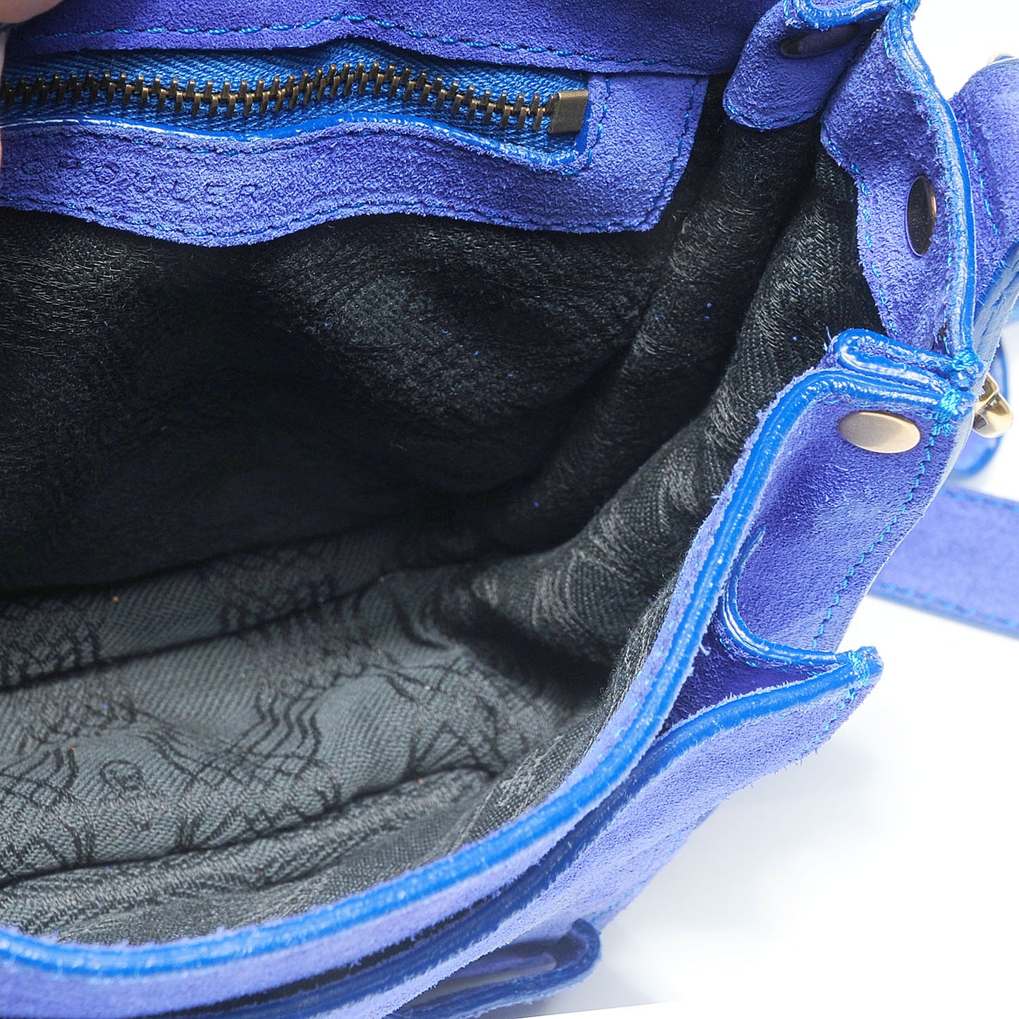 Suede PS1 Mini Pouch Messenger Bag Cobalt