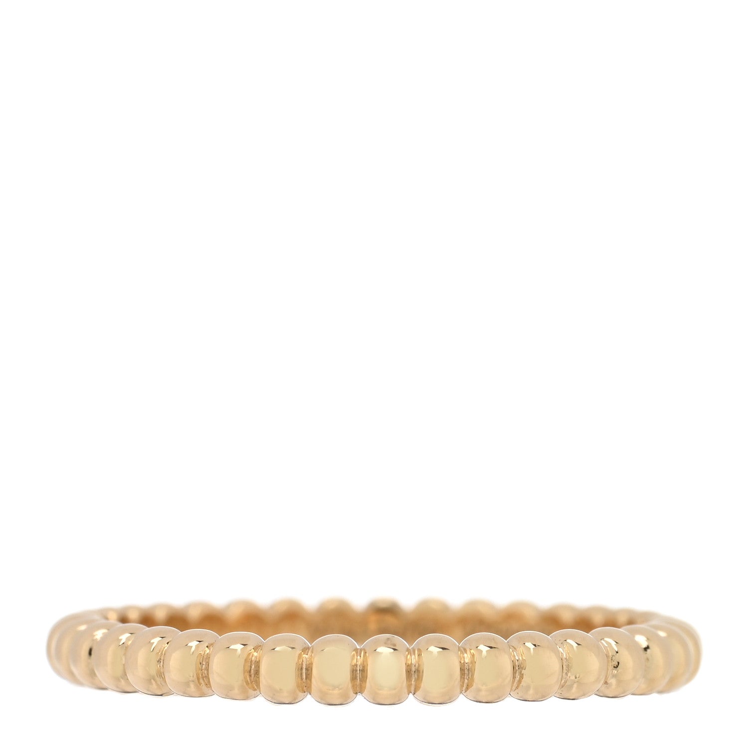 Van Cleef & Arpels 18K Yellow Gold Small Perlee Ring 53 6.25 1 of 4
