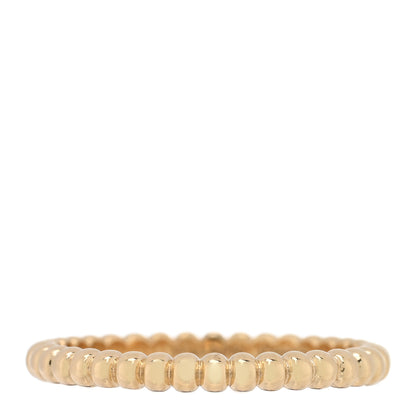 Van Cleef & Arpels 18K Yellow Gold Small Perlee Ring 53 6.25 1 of 4
