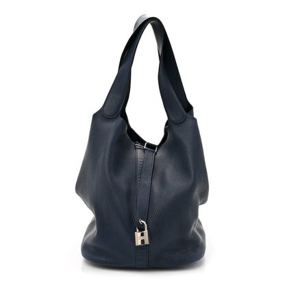 Hermes Taurillon Clemence Picotin Lock TGM Bleu Abysse 1 of 12