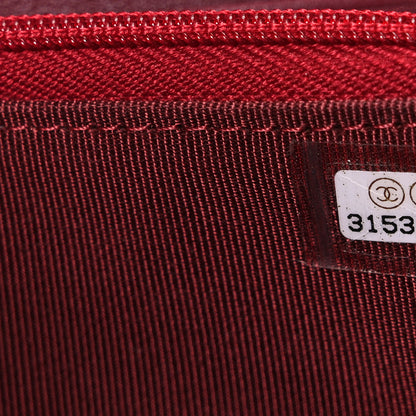 Chanel Lambskin Quilted Phone Holder Wallet on Removable Chain Burgundy 9 of 14