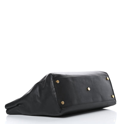 Saint Laurent Calfskin Suede Reversible East West Shopper Tote Black 5 of 20