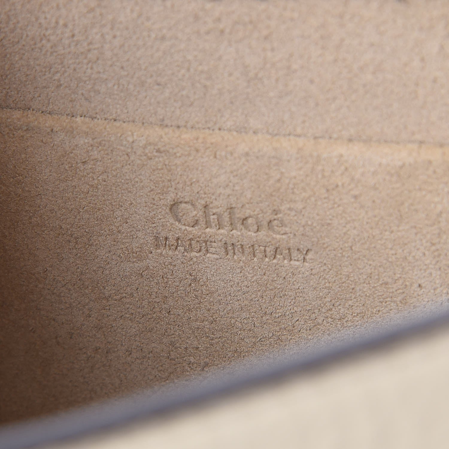 Chloe Calfskin Suede Medium Nile Bracelet Bag Off White 6 of 8