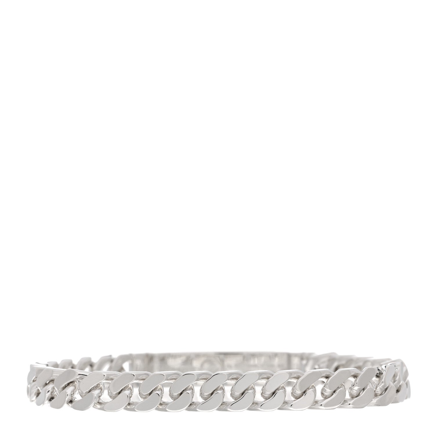 Hermes Sterling Silver TPM Kelly Gourmette Bracelet SH 2 of 3