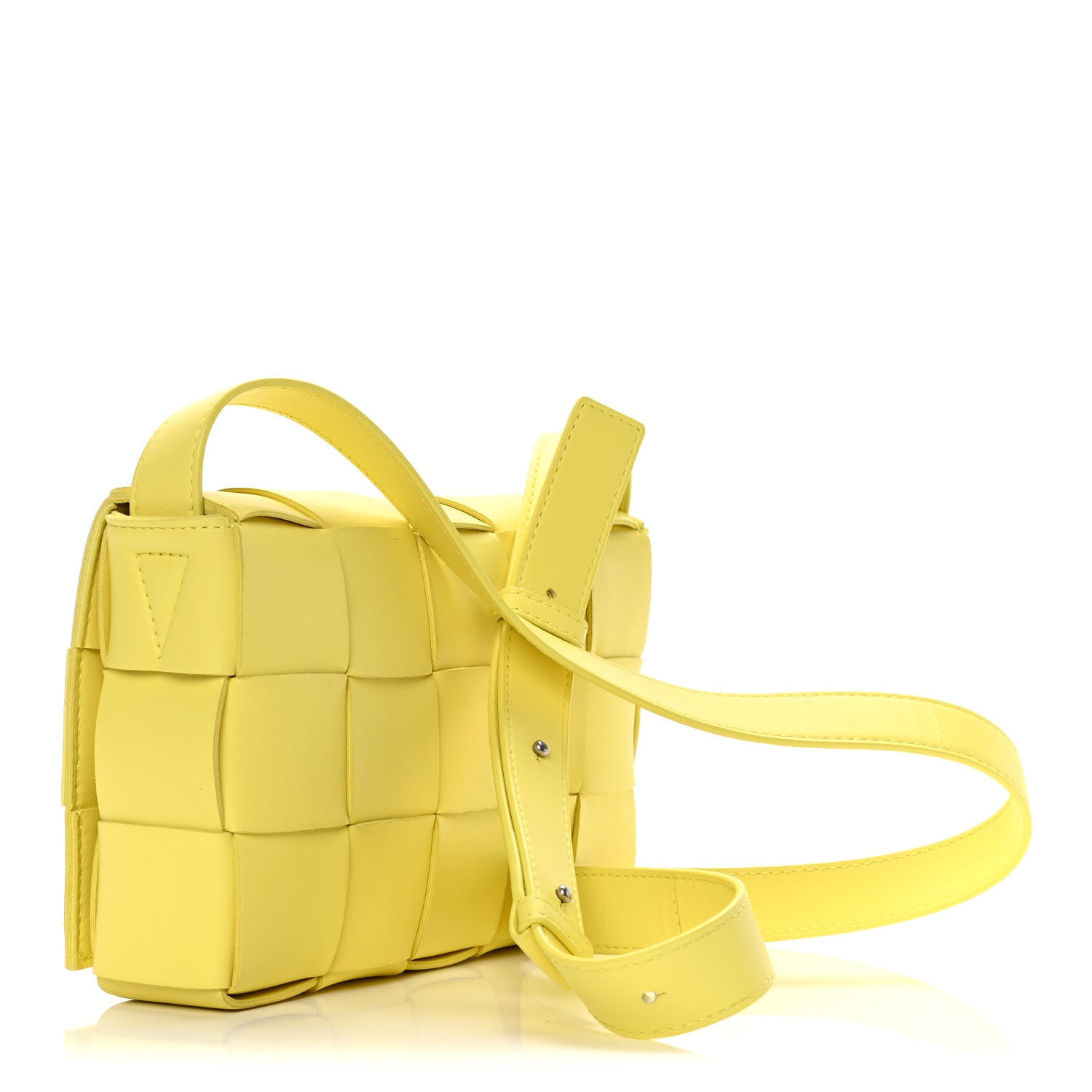 Bottega Veneta Nappa Maxi Intreccio Cassette Bag Lemonade 4 of 11