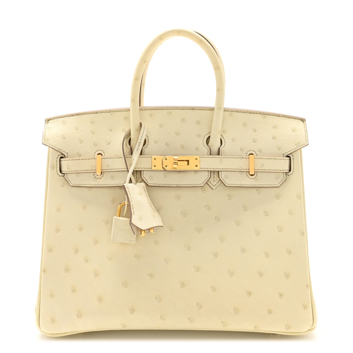Hermes Ostrich Birkin 25 Beton 1 of 15
