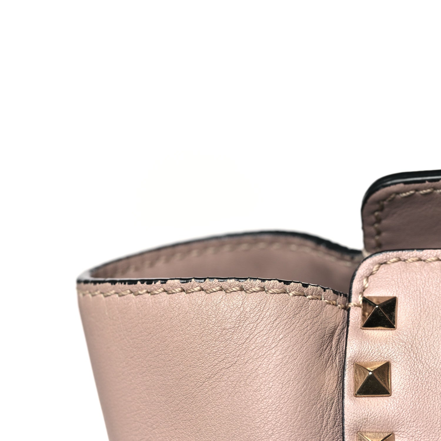 Valentino Garavani Vitello Rockstud Double Handle Tote Poudre 10 of 10