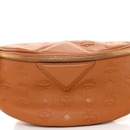 MCM Calfskin Ottomar Monogram Fursten Belt Bag Cognac 7 of 10