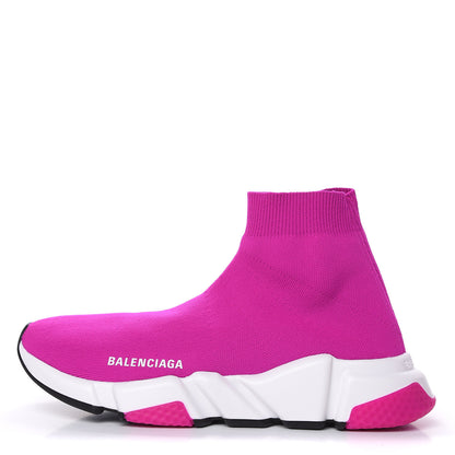 Balenciaga Neoprene Knit Womens Speed Sneakers 39 Fuchsia 1 of 7