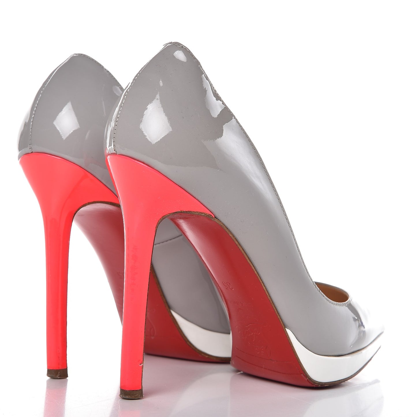 Patent Pigalle Plato 120 Pumps 35 Fluo Souris Craie