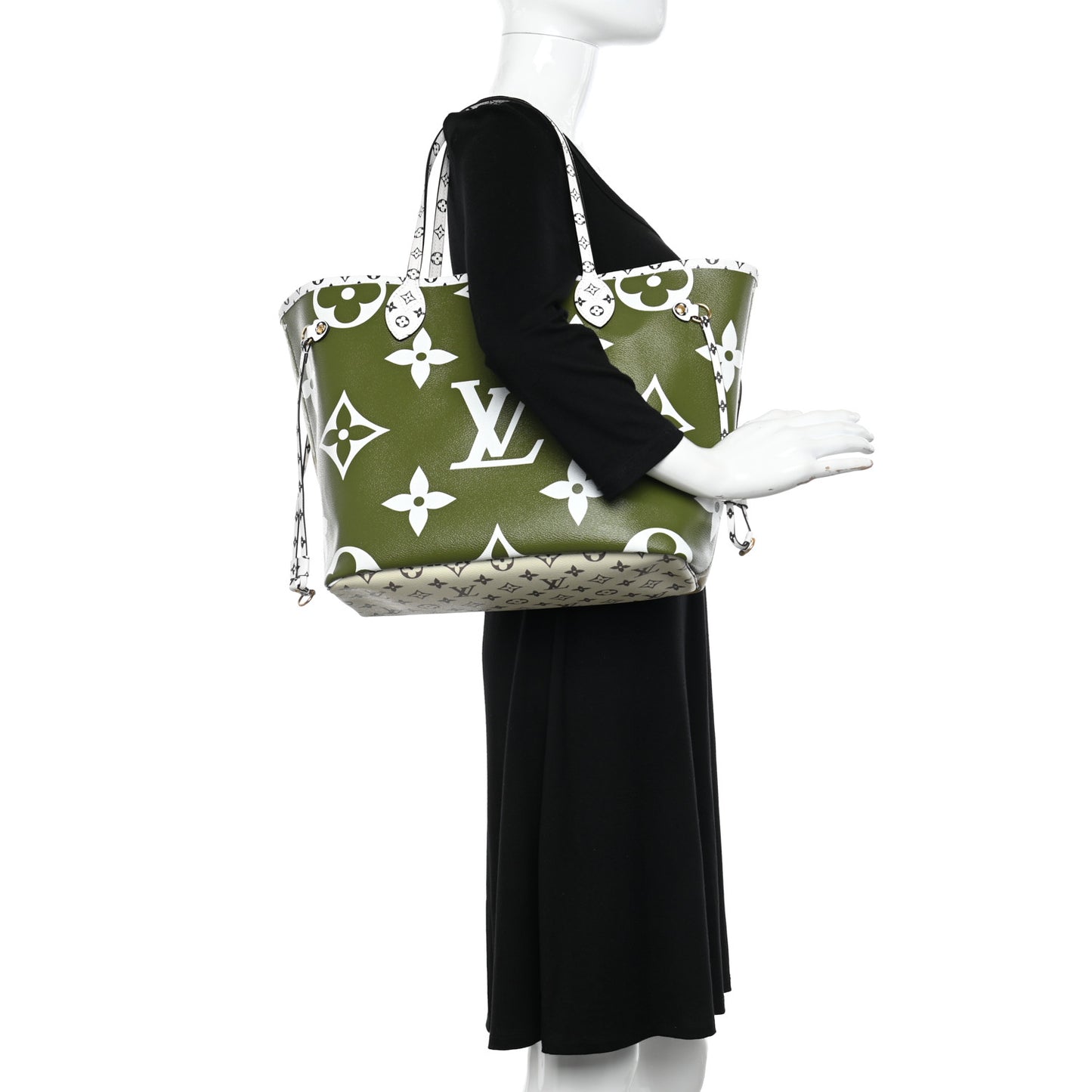 Monogram Giant Neverfull MM Kaki