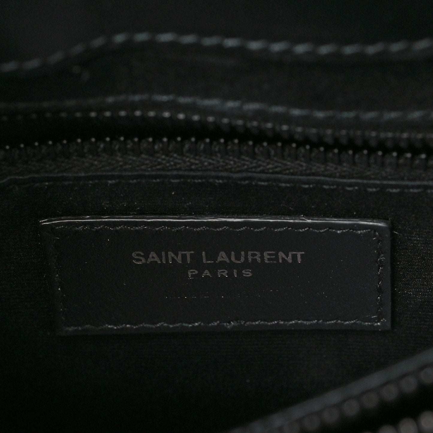 Calfskin Y Quilted Monogram Medium Loulou Chain Satchel Black