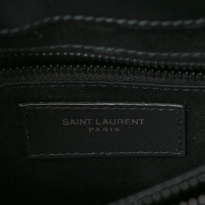 Saint Laurent Calfskin Y Quilted Monogram Medium Loulou Chain Satchel Black 5 of 5