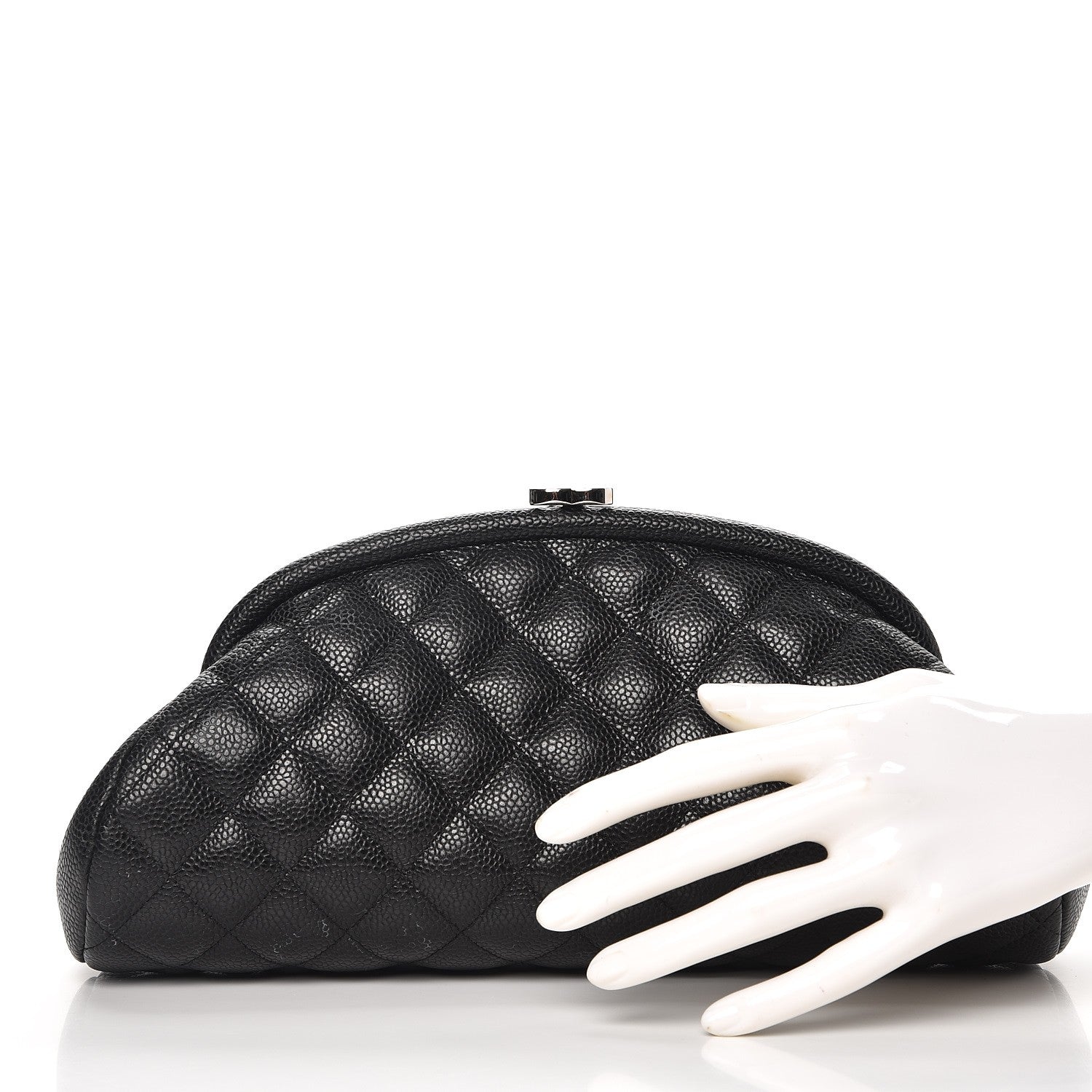 Chanel Caviar Quilted Timeless Clutch Black 2 of 11