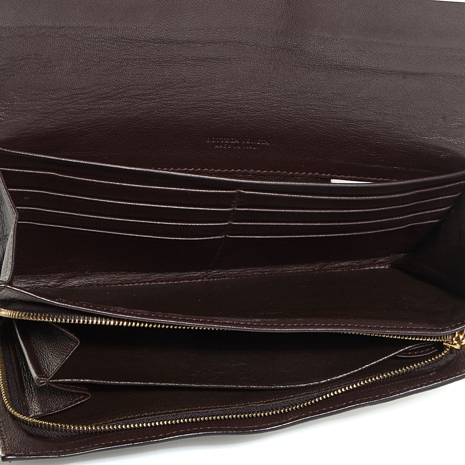 Bottega Veneta Nappa Intrecciato Continental Flap Wallet Ebano 5 of 9