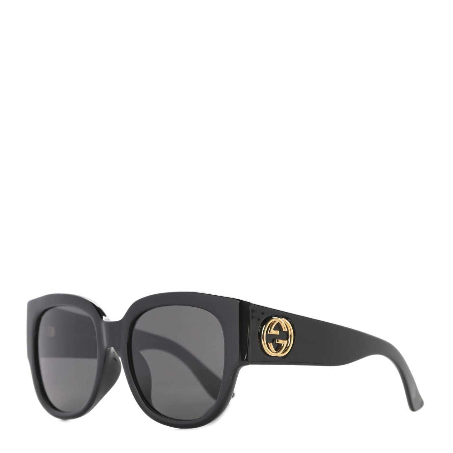 Acetate Square Frame Sunglasses GG0142SA Black