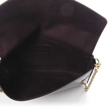 Louis Vuitton Vernis Pochette Felicie Chain Wallet Amarante 6 of 9