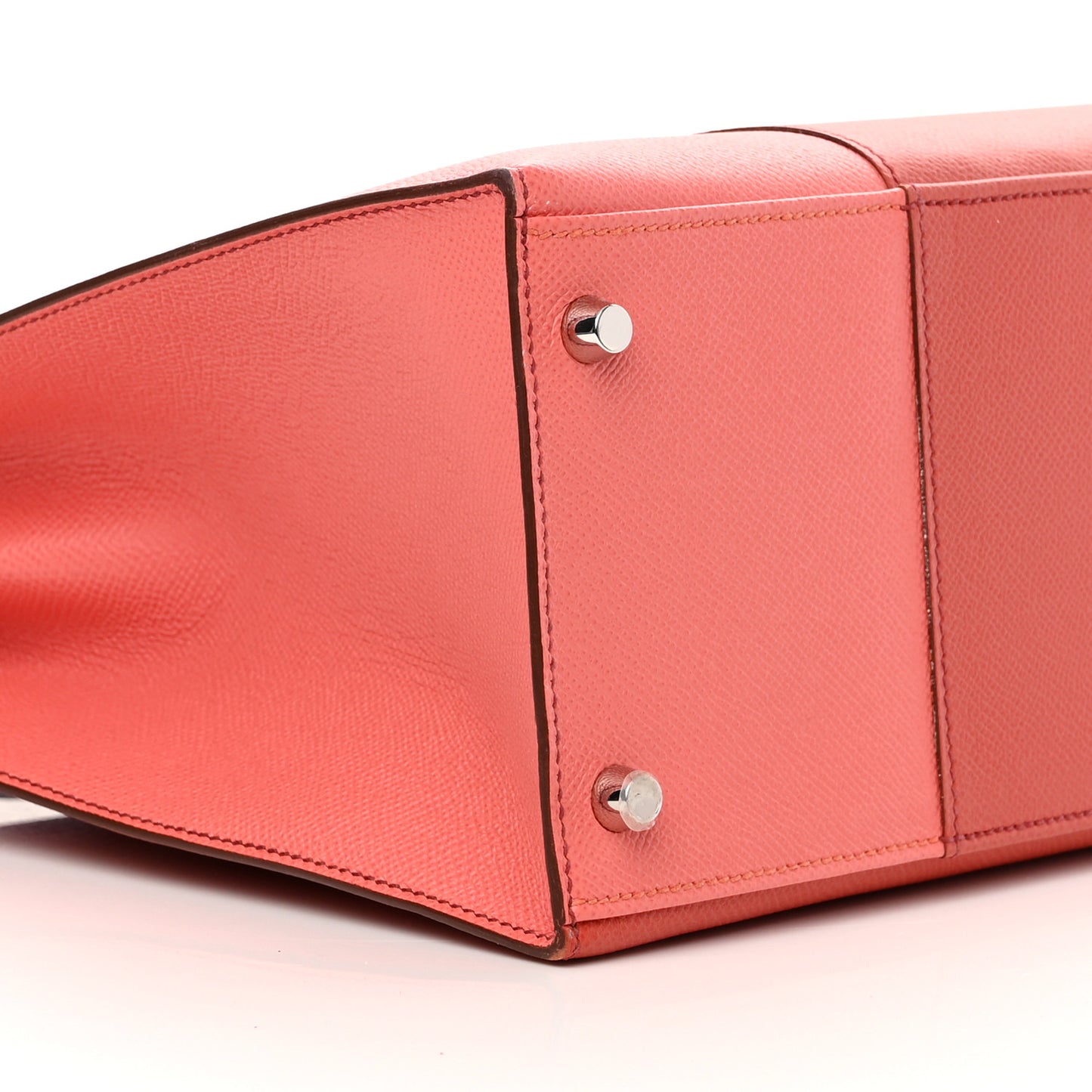 Epsom Kelly Flag Sellier 35 Corail Flamingo Pink