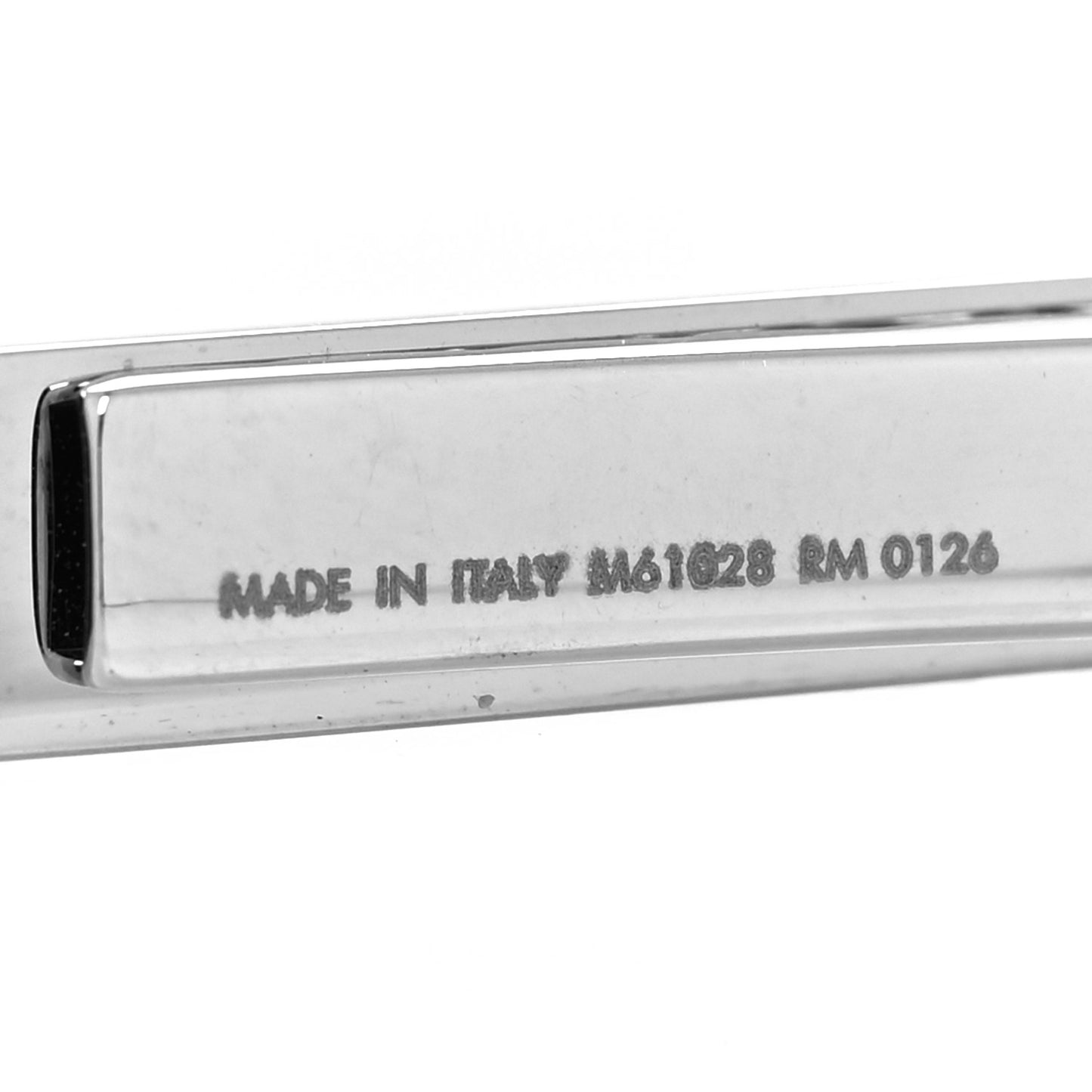 Damier Tie Clip Silver