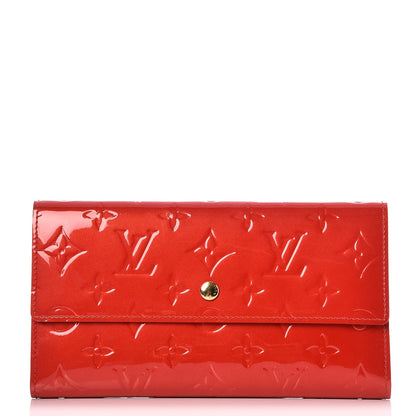 Louis Vuitton Vernis Porte Tresor International Wallet Rouge 1 of 8