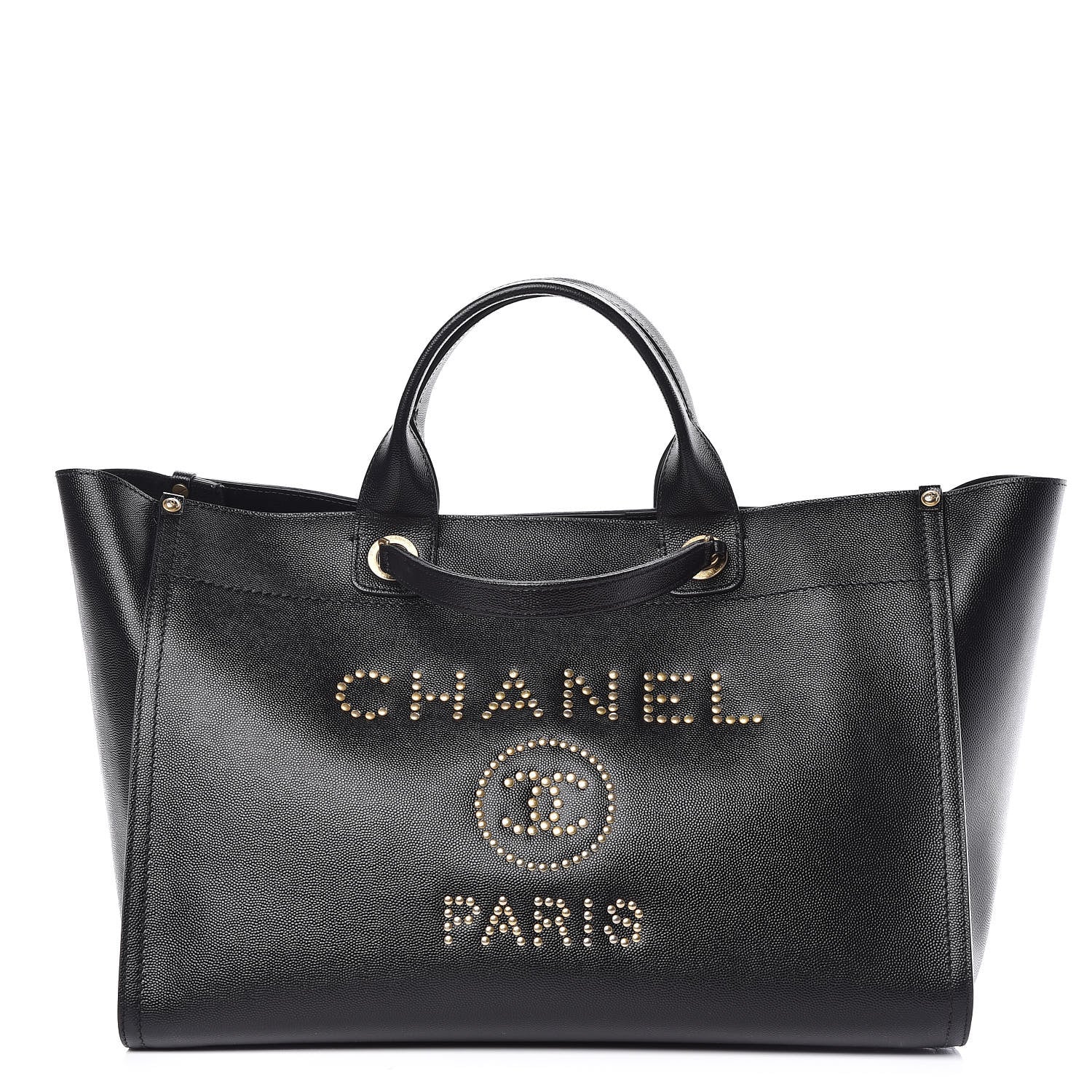 Chanel Caviar Medium Studded Deauville Tote Black 1 of 19