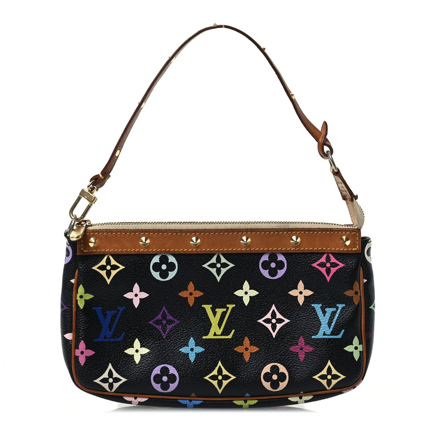 Monogram Multicolor Pochette Accessories Black