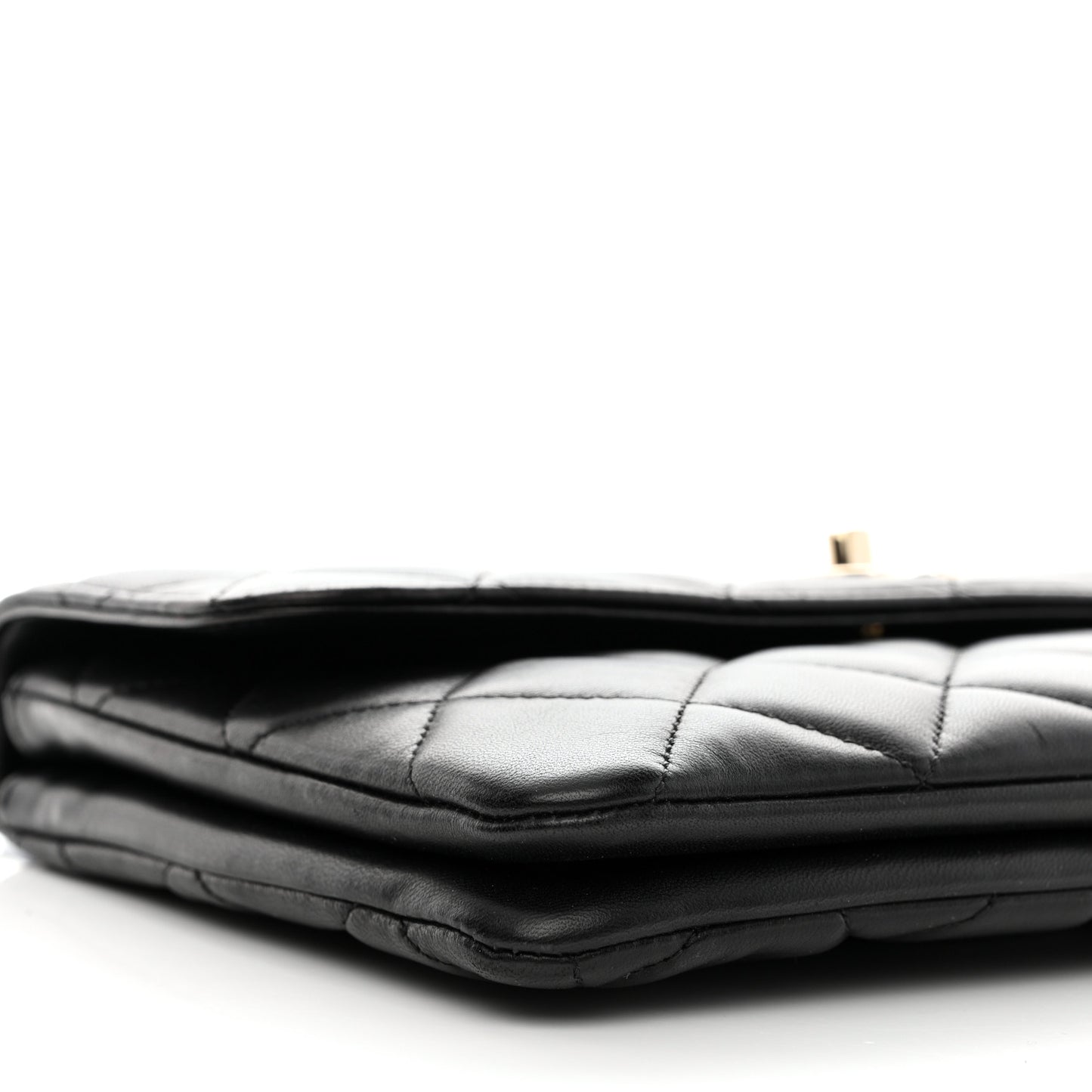 Lambskin Quilted Medium Trendy CC Flap Black