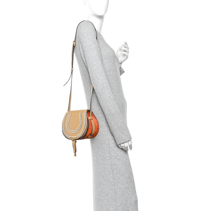 Chloe Calfskin Small Marcie Saddle Bag Soft Tan 2 of 10
