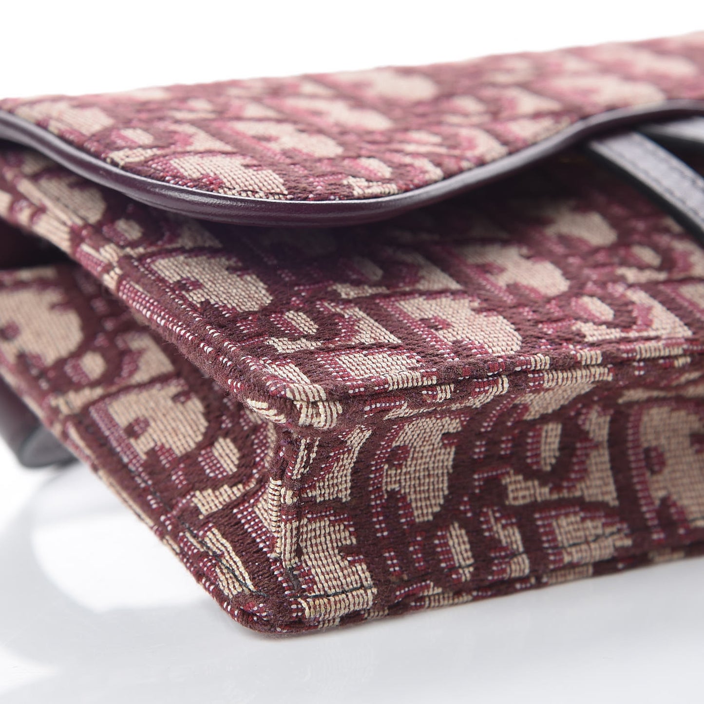 Oblique Saddle Belt Bag Bordeaux