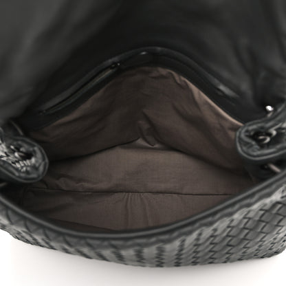 Bottega Veneta Nappa Intrecciato Flap Shoulder Bag Ebano 5 of 9
