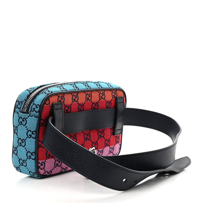 Gucci Monogram Multicolor Retro Interlocking G Belt Bag Blue Rainbow Light Blue 3 of 10